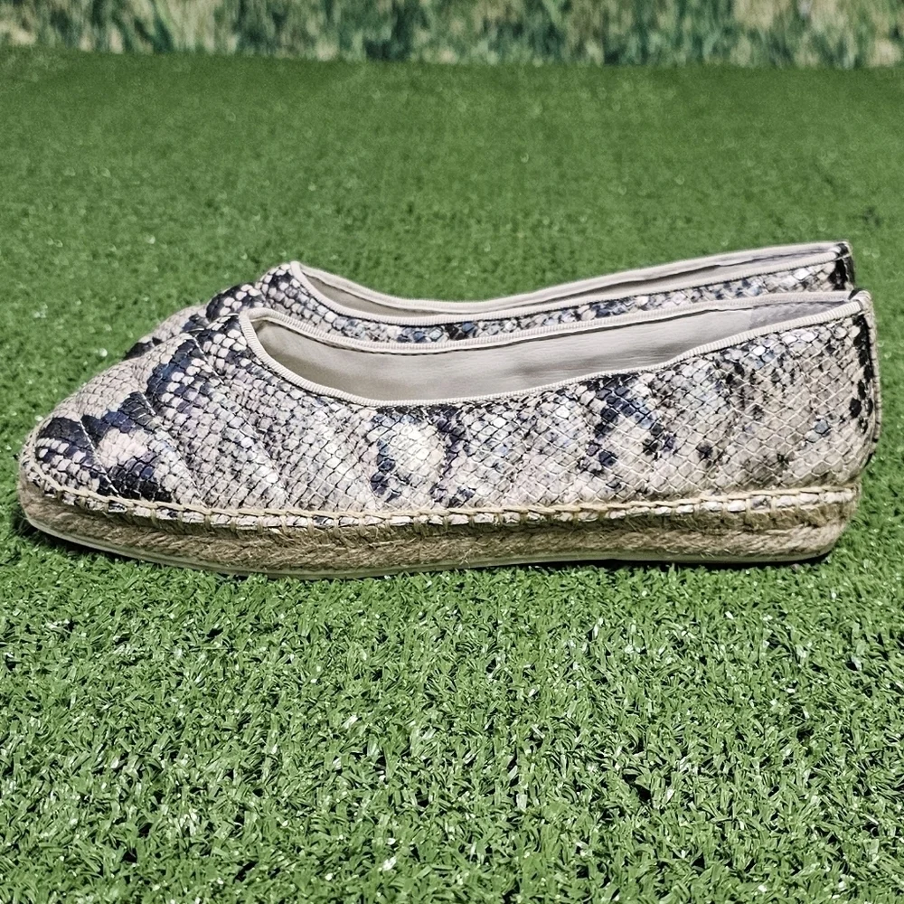 FRANCO SARTO | KIYA SNAKESKIN FAUX LEATHER QUILTED ESPADRILLES